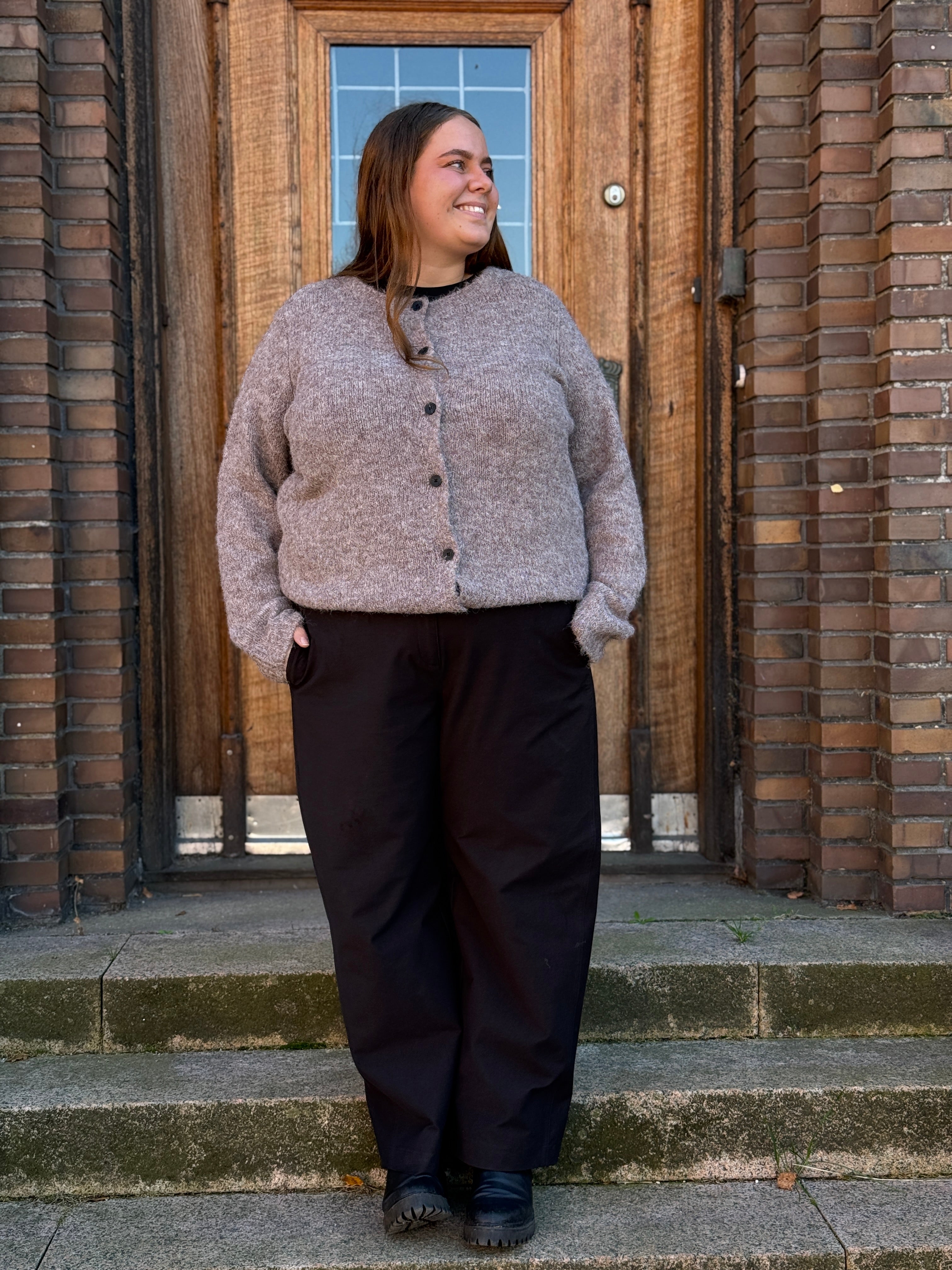 VMCNOVAH Knitted Cardigan - Brown Lentil